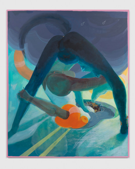 Autumn Wallace  The Joiner Show, 2021  Acrylic, oil, pastel, and rhinestones on PVC  183 x 152.5 cm / 72 x 60 in