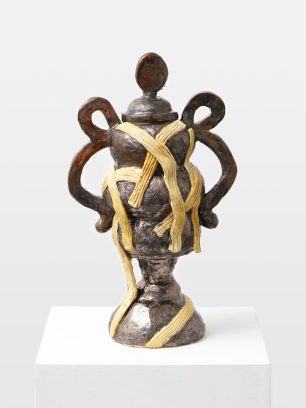 Dominika Bednarsky  Spaghettipokal, 2022  Glazed ceramic  48 x 26 x 18 cm / 19 x 10 1/4 x 7 in