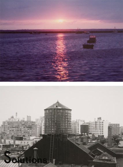 Peter Hutchinson  Man&rsquo;s Condition, 1976  27 parts 1 part (text) framed 32 x 40 cm 26 parts (photos) framed as 13 Diptychs each frame 105 x 80&nbsp; packed in a specially made wooden crate for storage and transport, 130 x 97 x 67 cm