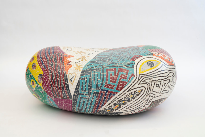 Summer Wheat  Music Notes, 2020  Fiberglass, stone, grout  40.5 x 30 x 26 cm | 16 x 30 x 26 in  Edition 1 of 1 + 1 AP