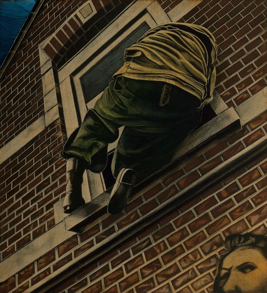 Stotik - climbing out window