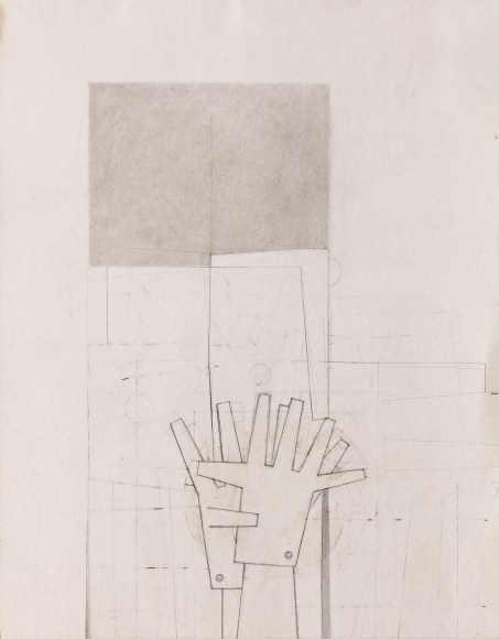 Gina Wilson (b. 1955)  Grey Line Hands, 2021