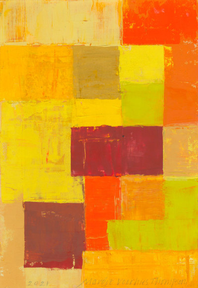 Margot Voorhies Thompson (b. 1948)  Wildflowers, Cacti, Coyote Canyon Borrego, 2021