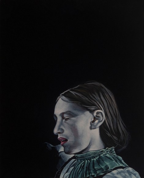 Stotik - girl with green collar