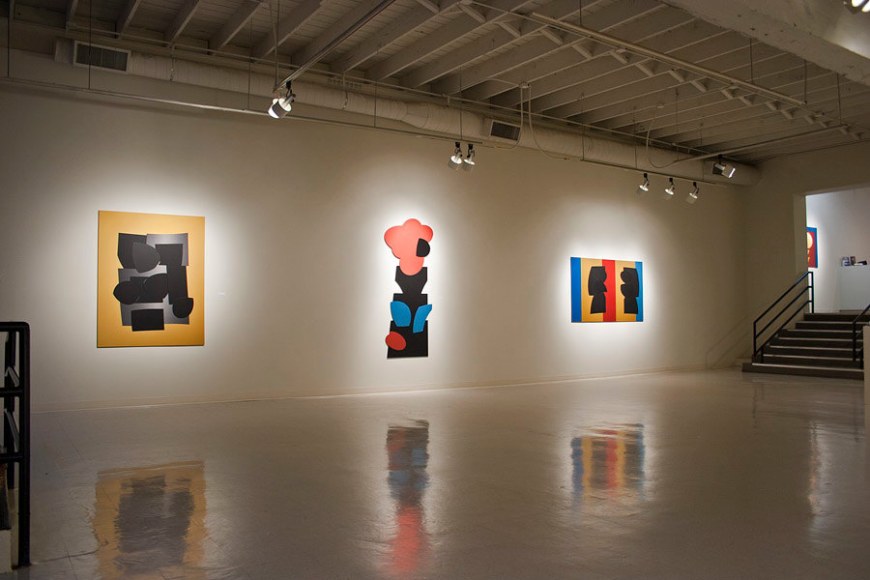 Mel Katz anodized aluminum at Laura Russo Gallery February 2012