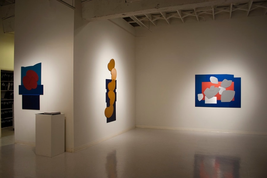 Mel Katz anodized aluminum at Laura Russo Gallery February 2012