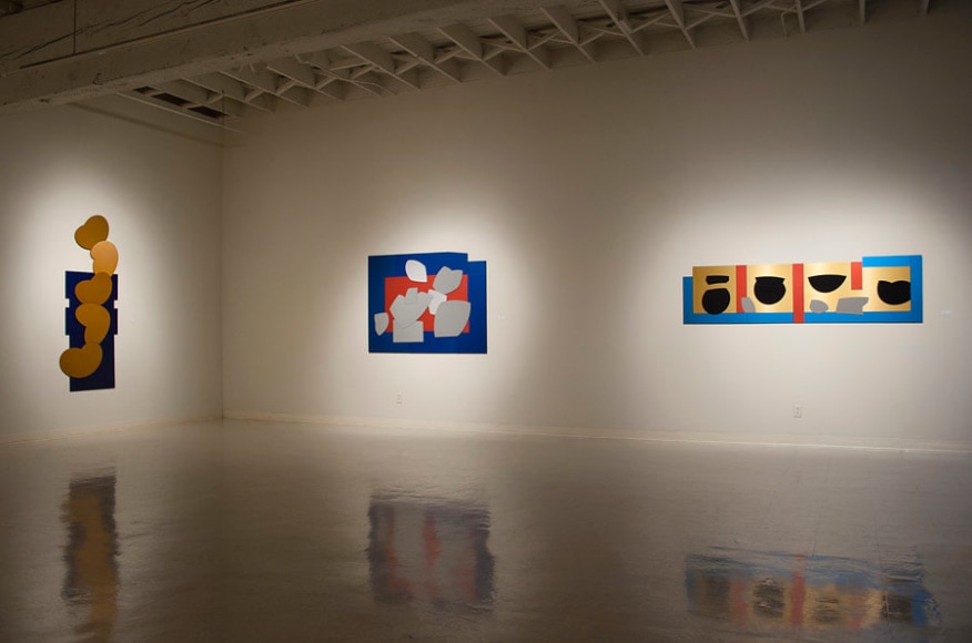 Mel Katz anodized aluminum at Laura Russo Gallery February 2012