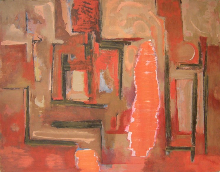 Bunce - Untitled Landscape in Orange