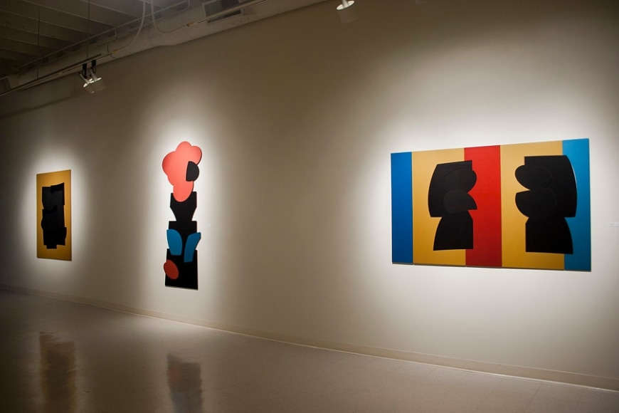 Mel Katz anodized aluminum at Laura Russo Gallery February 2012