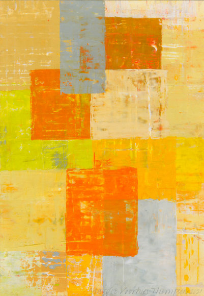 Margot Voorhies Thompson (b. 1948)  Flowers, Stones, De Anza Borrego, 2021