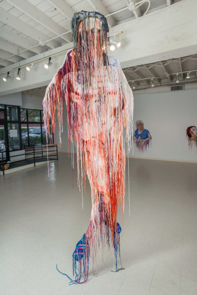 Jo Hamilton | The Matriarchs, the Masked, and the Naked Man | May 2019 | Russo Lee Gallery | Installation View 03