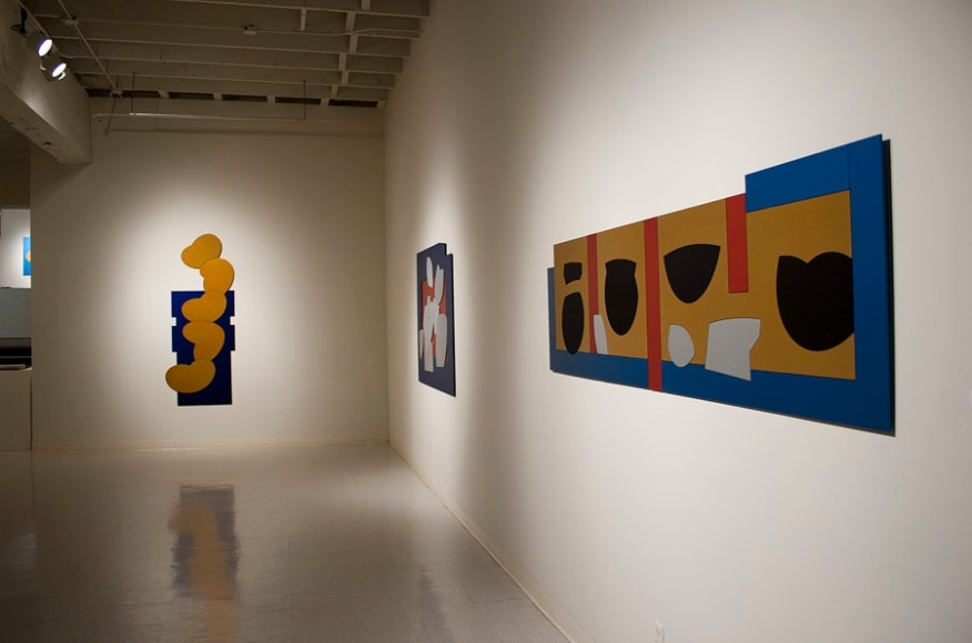 Mel Katz anodized aluminum at Laura Russo Gallery February 2012