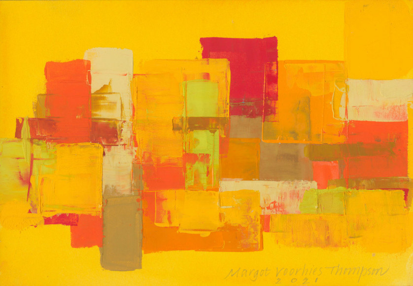 Margot Voorhies Thompson (b. 1948)  Desert Town Near Borrego, 2021