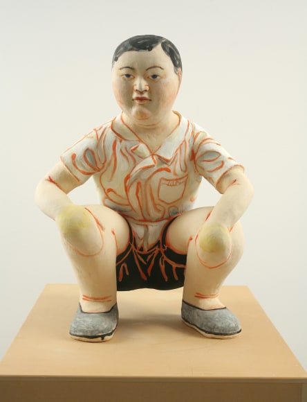 Takamori - squatting boy view 1