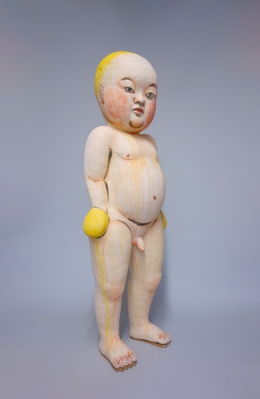Akio Takamori (1950-2017)  Boy in Yellow Cap, 2010