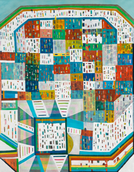 Whitney E. Nye (b. 1966)  Ski Town, 2021