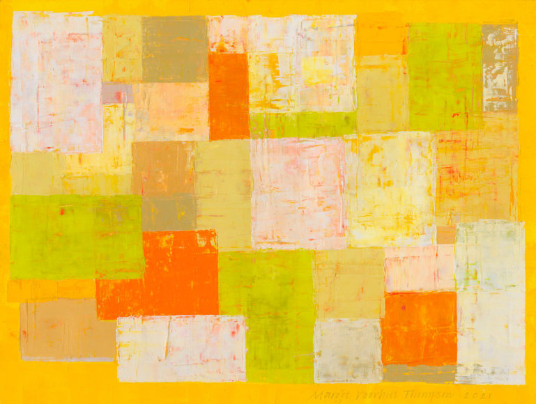 Margot Voorhies Thompson (b. 1948)  Desert Lichens, Plush OR #3, 2021