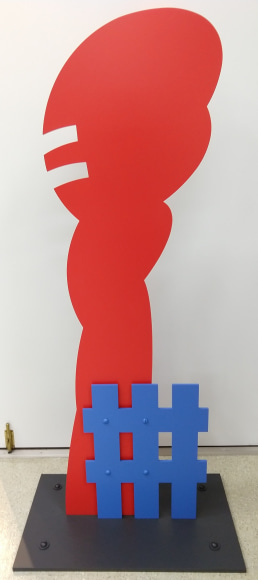 Mel Katz (b.1932)  Landmark, 2020  aluminum and kynar paint