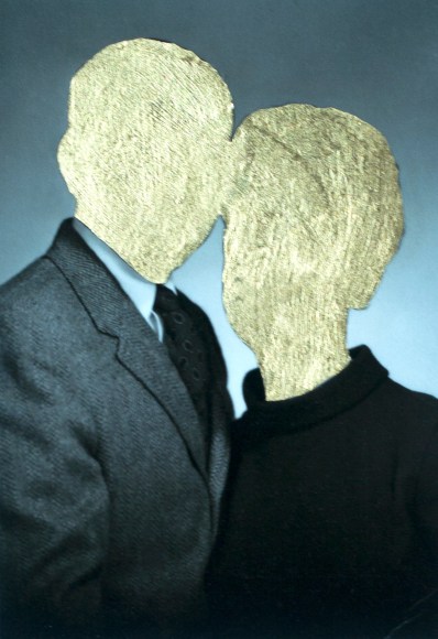 Photo with golden foil, Carolle Benitah