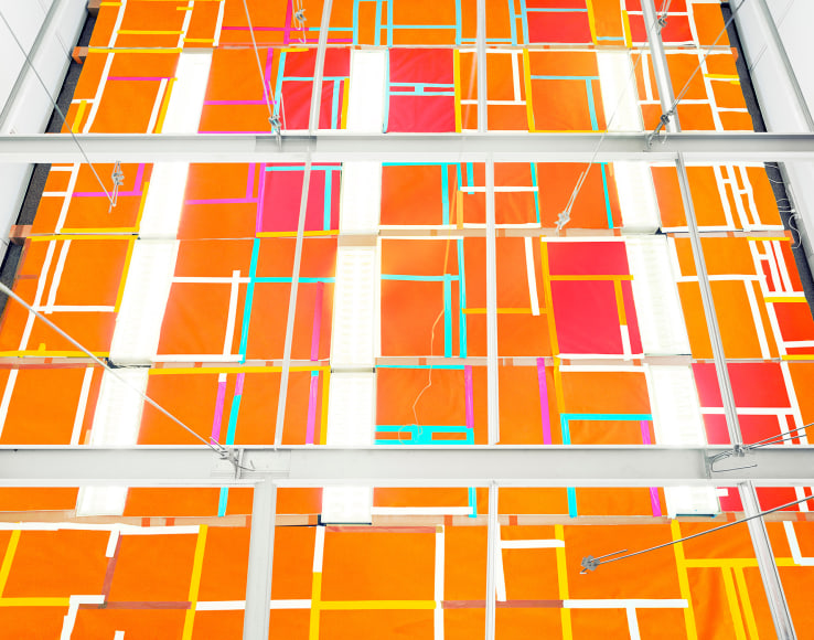 Marleen Sleeuwits, interior, construction,  architecture, space, Sous Les Etoiles Gallery, New York