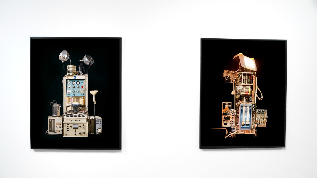 Reiner Riedler, The Lifesaving Machines installation, Sous Les Etoiles Gallery