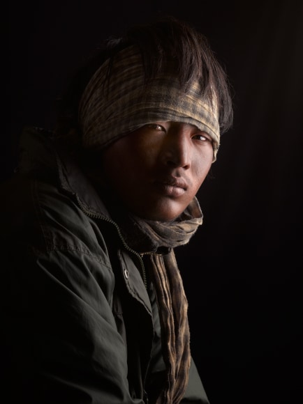 David Zimmerman, One Voice, Portrait of Lobsang Dorjee, 2012, Sous Les Etoiles Gallery