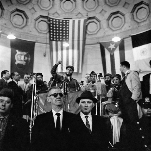 Alberto Korda, Fidel Castro giving a speech at Central Park, New York, Friday, April 24, 1959, Sous Les Etoiles Gallery