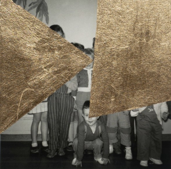 Carolle Benita, enfance, enfants, photo with golden foil