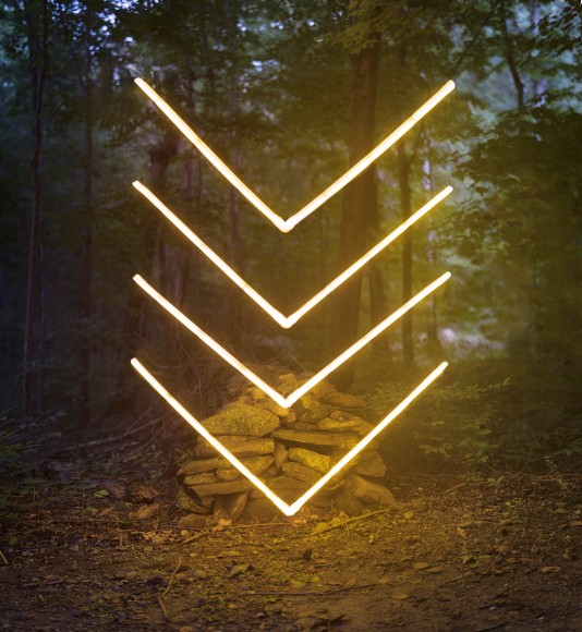 Barry Underwood, light, landscape, Linear Construction, Sous Les Etoiles Gallery