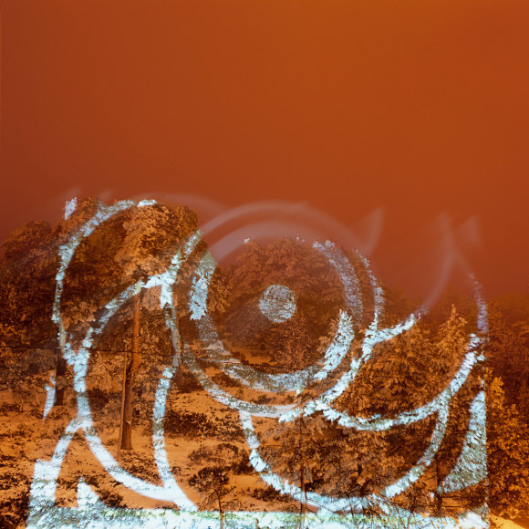 Javier Riera, light, projection, landscape, nature, Sous Les Etoiles Gallery