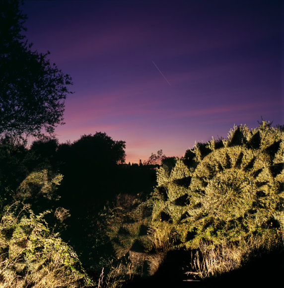 Javier Riera, light, projection, landscape, nature, Sous Les Etoiles Gallery
