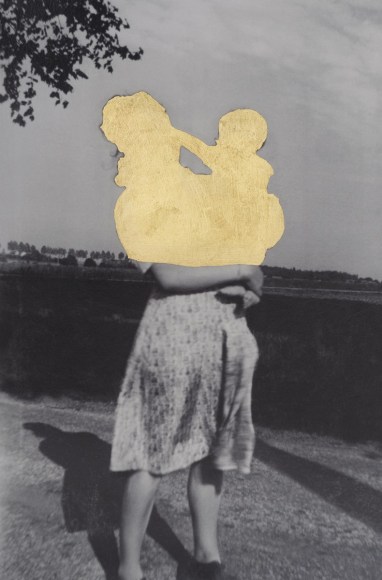 Photo with golden foil, Carolle Benitah