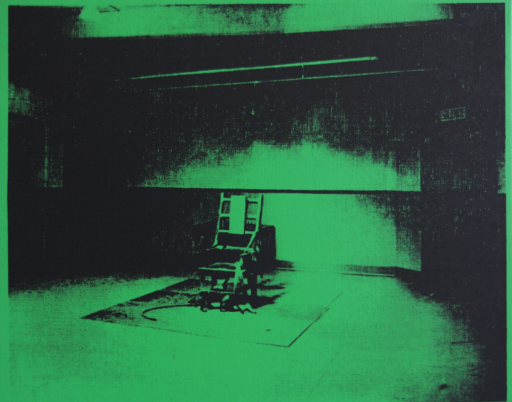 ELECTRIC CHAIR - PAINTING - WARHOL - DENIED - ANDY WARHOL