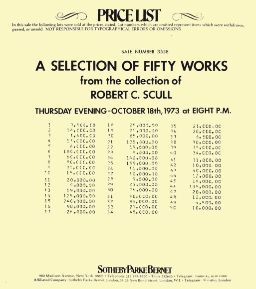&quot;painting&quot; &quot;contemporary art&quot; &quot;modern art&quot; &quot;auction&quot; &quot;commodity&quot; &quot;wall street journal&quot; &quot;price list&quot; &quot;christie's&quot; &quot;sotheby's&quot;