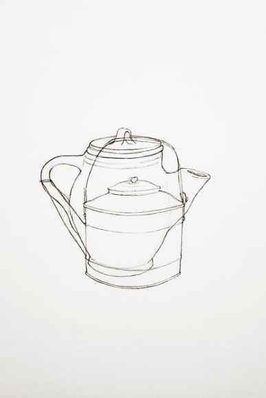  A Drawing of Two Teapots, 2013, 