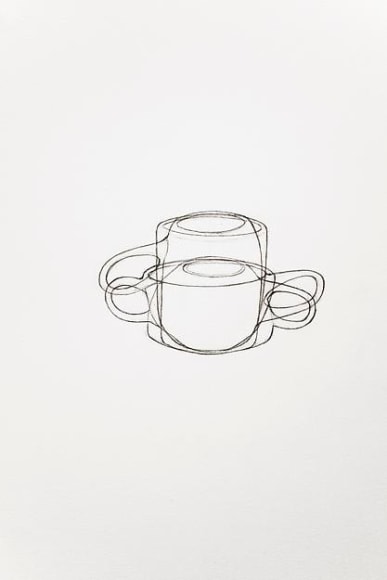  A Drawing of a Heath Mug and a Heath Cup, Drawn Both Right Side Up and Up Side , 