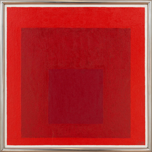 Josef Albers, Study for Homage to the Square: R-l b-3, 1968