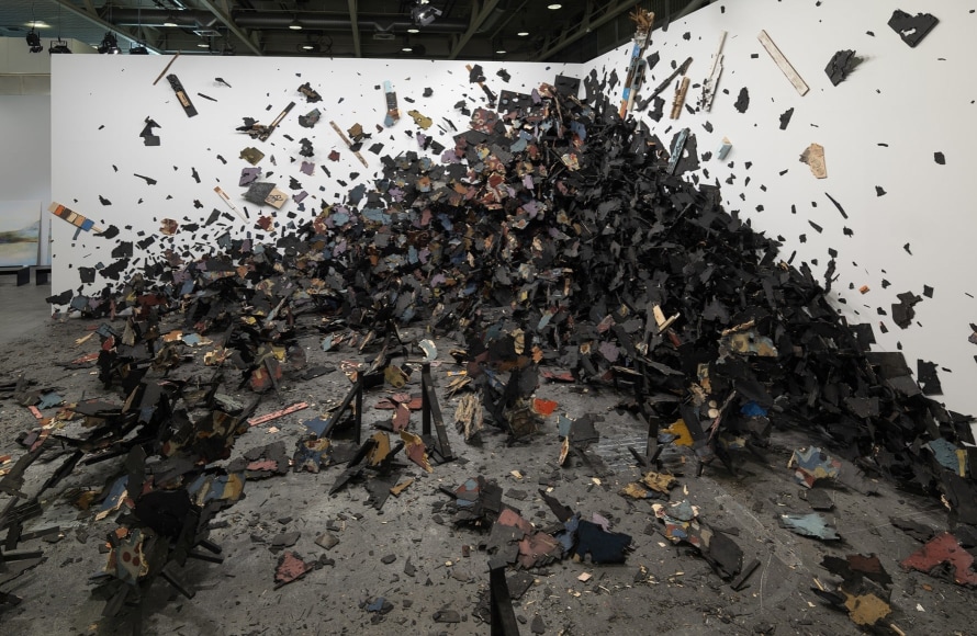 Leonardo Drew at Art Basel - Unlimited 14 &ndash; 19 June 2022 Stand U36 installation images