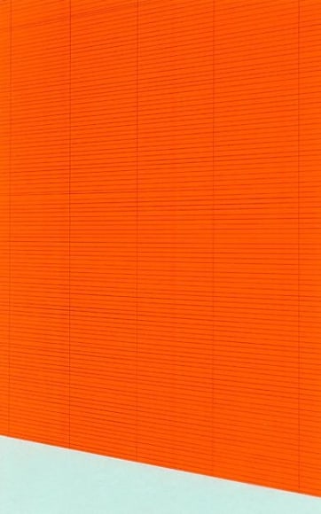  &nbsp;, Electric Orange Bamboo Shade (Powder Blue Sill), 2004