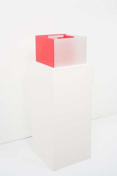 Larry Bell, Untitled Maquette (Poppy / True Fog), 2018