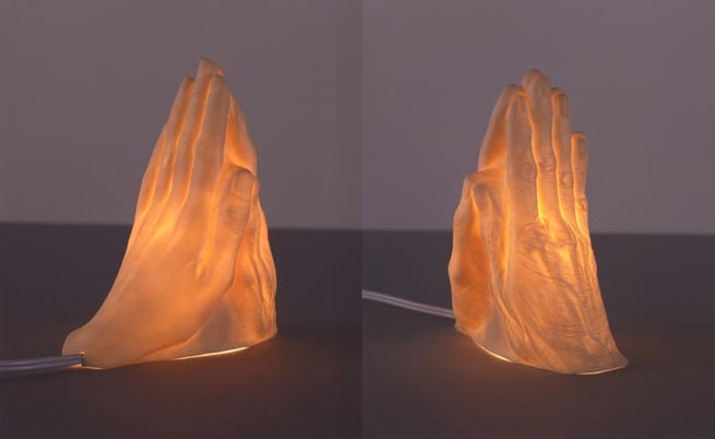 Janine Antoni If I Die Before I Wake (mother&#039;s hand meets daughter&#039;s hand in prayer), 2004