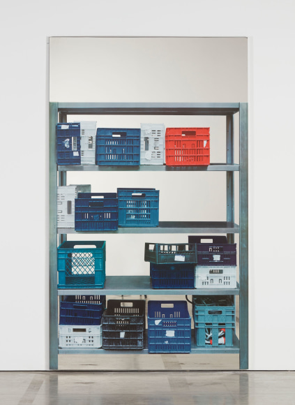 Michelangelo Pistoletto, Scaffali – contenitori in plastica, 2015