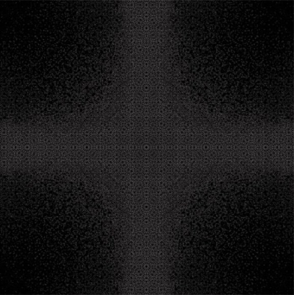 YASMINA ALAOUI, 14 Points Star Deconstructed, Grey and Black, 2012