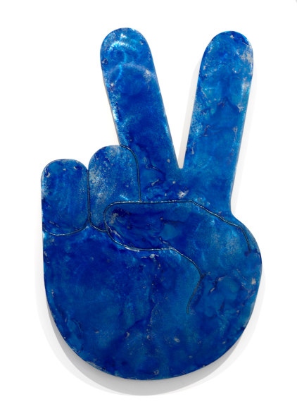 Peace (Blue), 2016, Mixed patina on mild steel&nbsp;