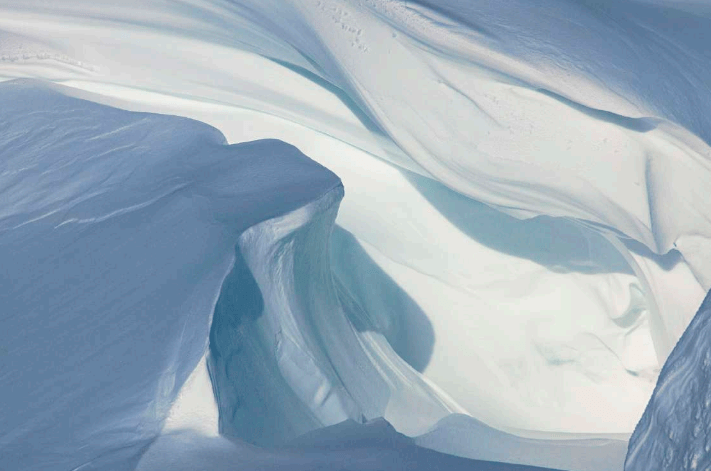 Diane Tuft, Snow Folds, Scott Base Pressure Ridges, 2012