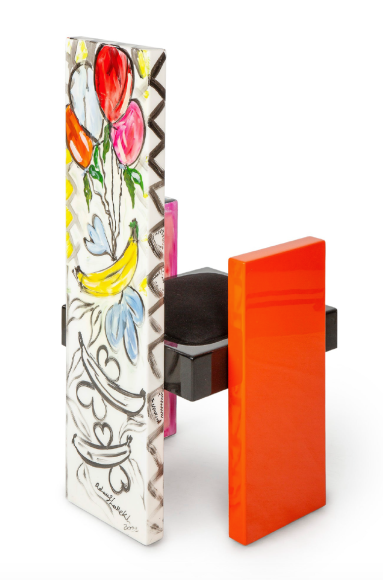 OVO CHAIR, 2024, Stainless Steel, Wood Lacquer