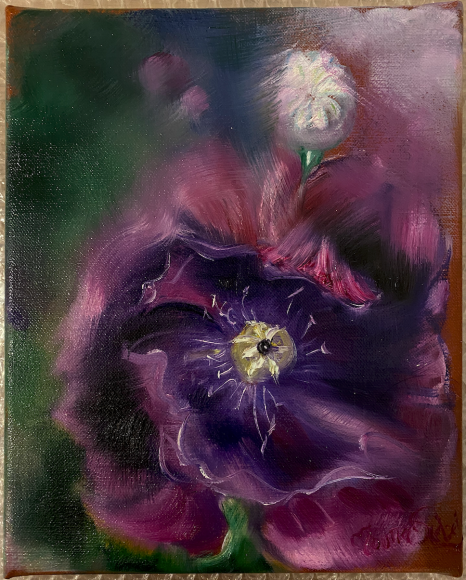 C&#039;ETAIT LE TEMPS DES FLEURS, 2024 &nbsp;, Oil and Oil Pastel on Canvas&nbsp;