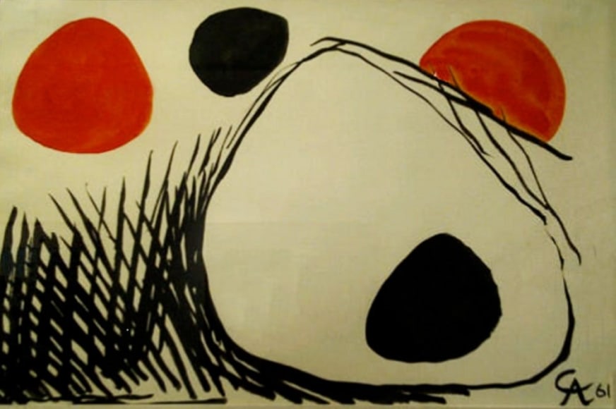 ALEXANDER CALDER, Stone with Hole, 1961
