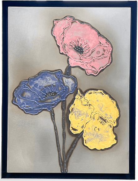 Nick Moss, Tri-colored Poppies, 2023