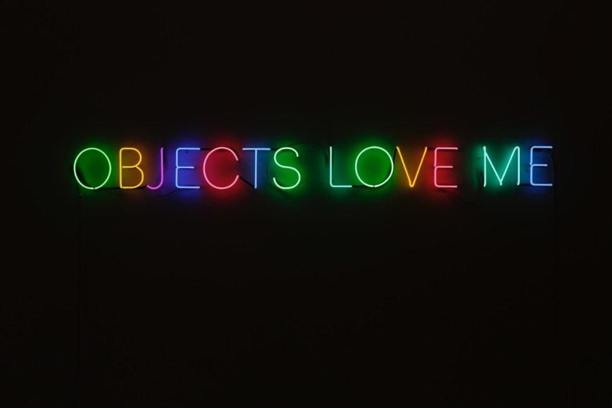 Love Story,&nbsp;2016,&nbsp;140 x 40 cm,&nbsp;Blue Dark and light Green Yellow Purple and pink Neon&nbsp;